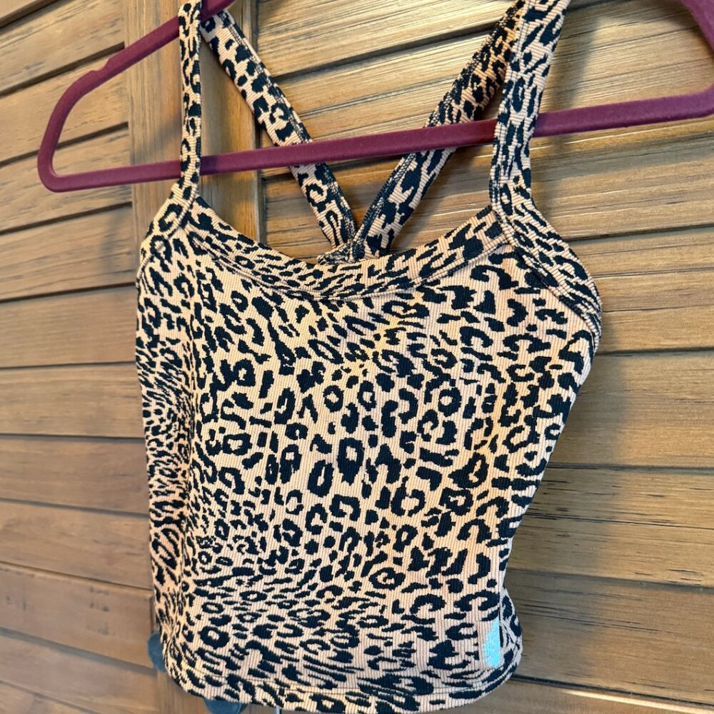 FP All Clear Leopard Cami- Size M/L - like new!!